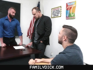 FamilyDick - Teacher And Stepdad Plow An Innocent Boy’s Tight Butthole