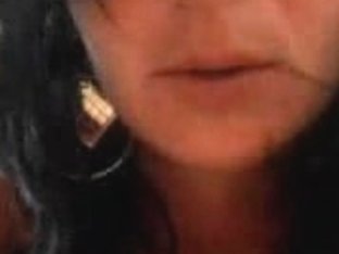 She sucks his cock until he drops a load right on her sexy face