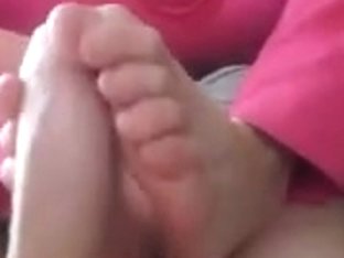 first time teenage footjob