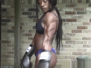 black babe boxing