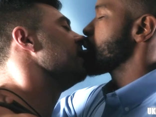 Brunette gay anal sex with cumshot