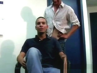 Newbies made to kiss older students ass to join in the gay club