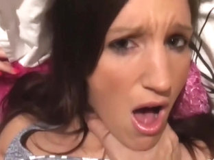 Brunette has agreed to shoot homemade porn in first person...