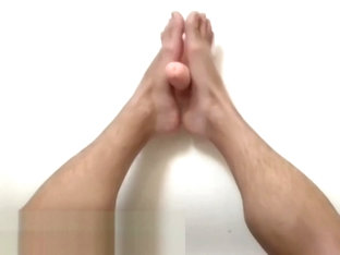 Pre-op ftm footjob in bathtub