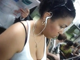 Candid Latina Bbw Cleavage