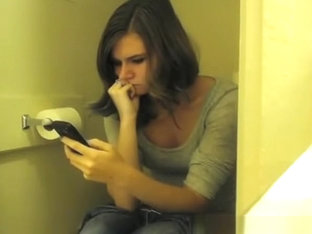 Cute girl secretly filmed peeing