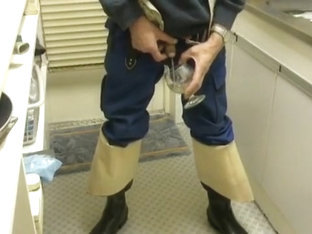 nlboots - blue working trousers, hevea waders