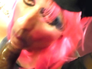 WHITE TRASH WHORE ELECTRA BLUE SUCKING BBC AFTER A LONG NIGHT OF SUCKING CO