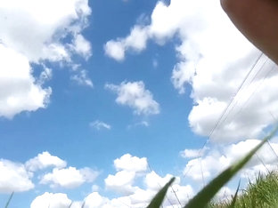 Woman Masturbates On The Side Of A Road