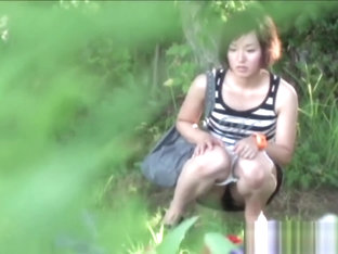 Asians Squat And Piss