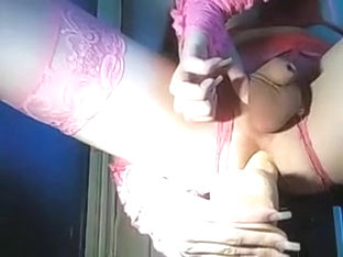 Horny Homemade Shemale clip with Lingerie, Dildos/Toys scenes