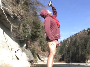 naked bear showing off his nudist paradise