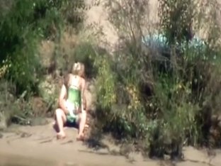 Spying On A Sexy Pair Outdoors