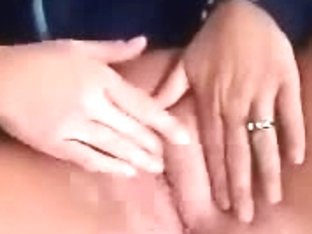 Wife In Mask Strokes Cunt
