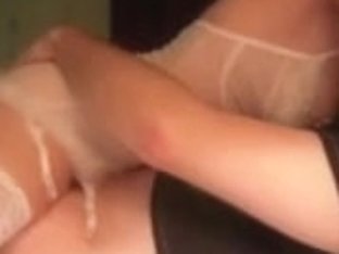 Hawt legal age teenager girlriend in white teddy