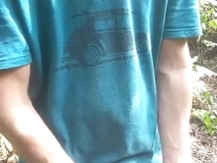 Another hot morning edging session outside near the small creek #4