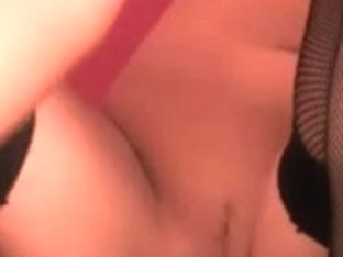 Young lassie having fun with sex toy