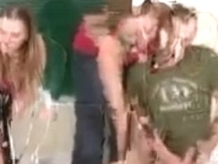 Couple giving handjobs with a final messy cumshot