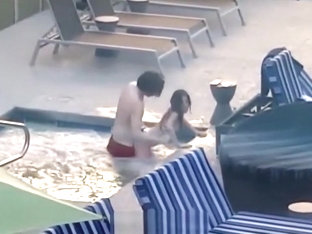 Couple Caught Fucking In The Hotel Jacuzzi