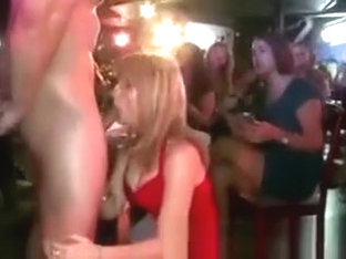 Cute Amateur Girls Suck Stripper Cock At Party