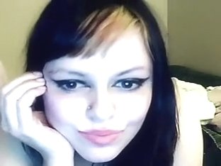 Busty chick teases on webcam