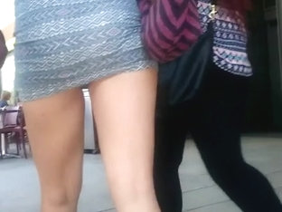 Candid Young Teen Ass In Minidress. Hot!