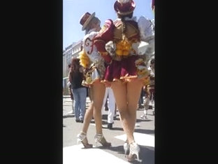 Street dancers upskirts pantyhose