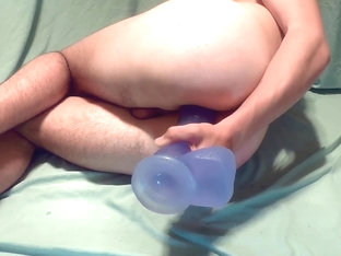 Slutboy takes Monster 12inch Dildo in tight hole