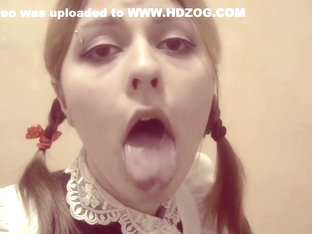 Hot Soviet Schoolgirl With Pigtails. Ahegao Blowjob Squirt Pov Amateur Teen