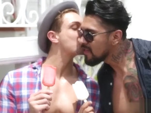 Latin gay anal sex with cumshot