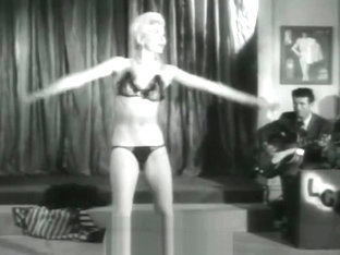 Seductive Blonde Performs a Striptease (1950s Vintage)