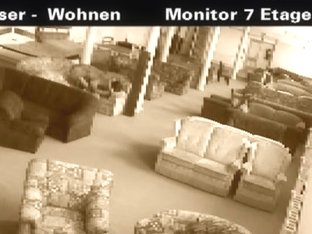 A Couple Thought No One Is Watching When They Tried Out A Store Couch For Sex