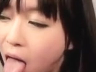 Japanese Beauty Giving A Blowjob