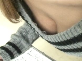 It seems that Japanese chick doesn't want to conceal her tits