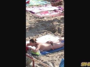 Big Tits Hot Topless Milfs - Amateur Voyeur Beach Video