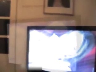 Solo babe watching porn