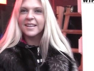 Attractive Blonde Amy Gets Filmed In Close Up