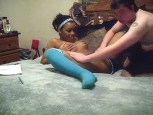 Sporty teen gets some load o...