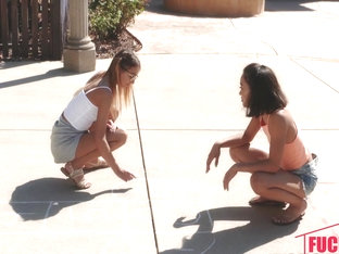 Aria Skye And Raquel Diamond In Hopskeet With Some Petites