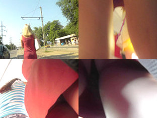 Best Upskirt Video Of A Blonde Lassie With A G-string