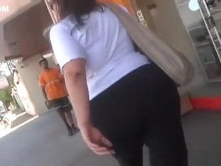 Fat Ass Woman In Leggings