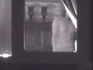 Window Voyeur Of Topless Neighbour Just In A Thong
