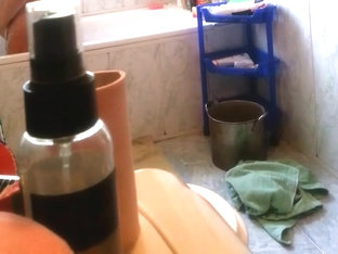 Wife Caught Masturbation In Bathroom On Hidden Cam