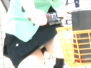 Upskirt video shows Japanese girls with visible panties