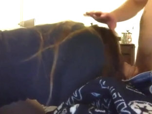 Asian enjoys sucking her man