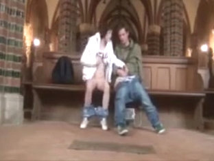 Couple Sex Play In A Church