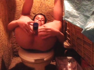 Twink inserting objects until cum 2