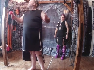 Lanista Bear Lesson On Whipping With Student 18+ Mistress Izar