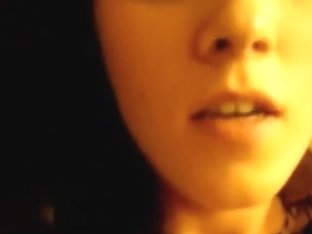 Diminutive honey riding a ding-dong