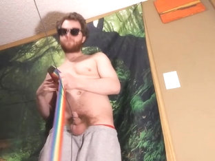 Cocky Jock Cock and Ball Stretching